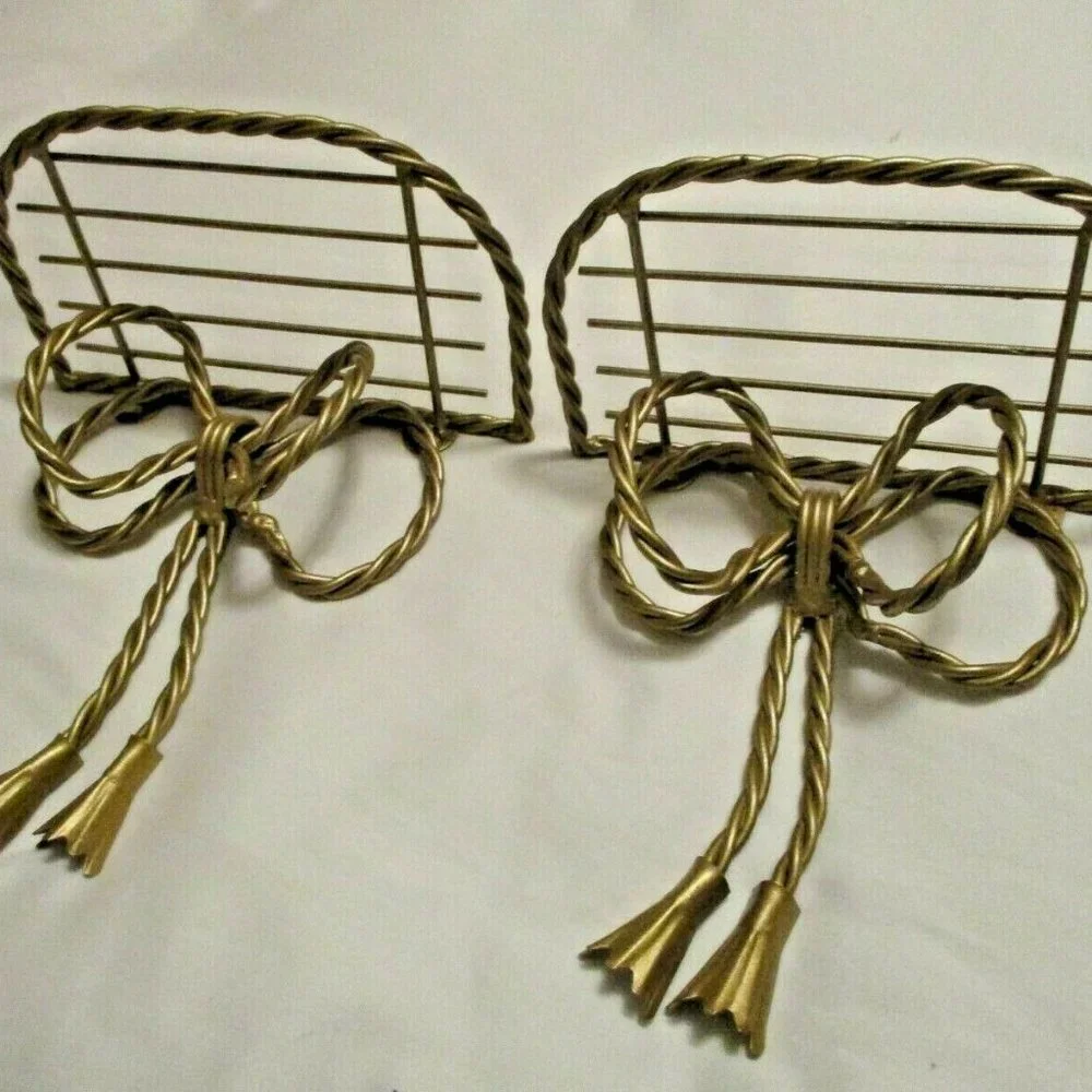Home Interiors Gold Wall Decor Display Shelves